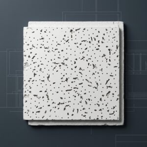 Plafón Baroque fibra mineral 61×61 cm - Patrón fisurado no direccional