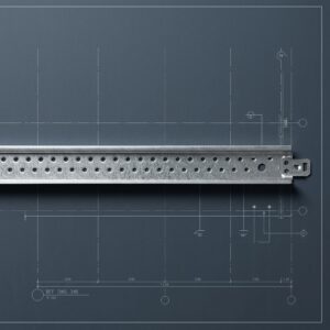 Tee Conectora 1.22m acero galvanizado - Detalle del clip de suspensión reticular